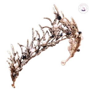 Hợp Kim Ngọc Trai Cô Dâu Tiara-Đầu Cho Đám Cưới Sinh Nhật Chụp Ảnh