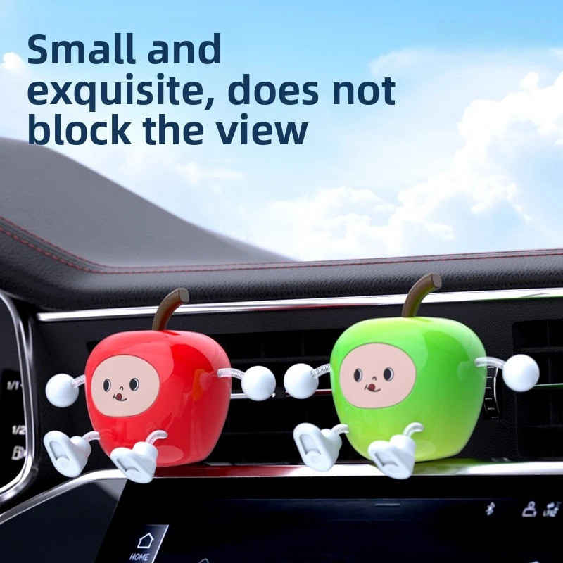 APPLE SHAPED CAR ORNAMENT Trang trí tạo kiểu độc đáo tinh tế Sử dụng nhiều cảnh cho xe Văn phòng tại nhà Màn hình nghệ thuật trong nhà Phụ kiện trang trí hàng ngày