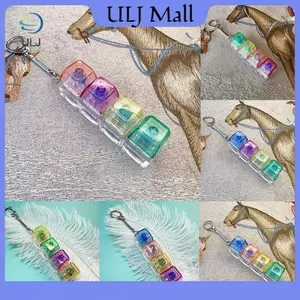 ULJ 4 Phím Màu Sắc Trong Suốt Bàn Phím Cơ Máy Kiểm Tra Trục Bàn Phím LED Đồ Chơi Chìa Khóa Giảm Căng Thẳng Nút DIY Keycap Fidget Móc Khóa Đồ Chơi Quà Tặng.