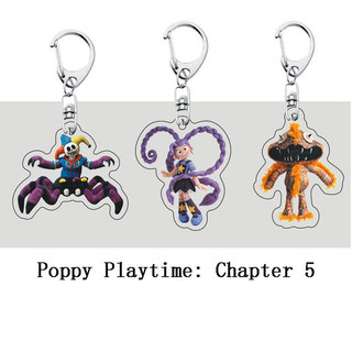 Poppy Playtime Chapter 5 Lily Lovebraids Keychain The Prototype Chum Chompkins Keyring Pendant Gift