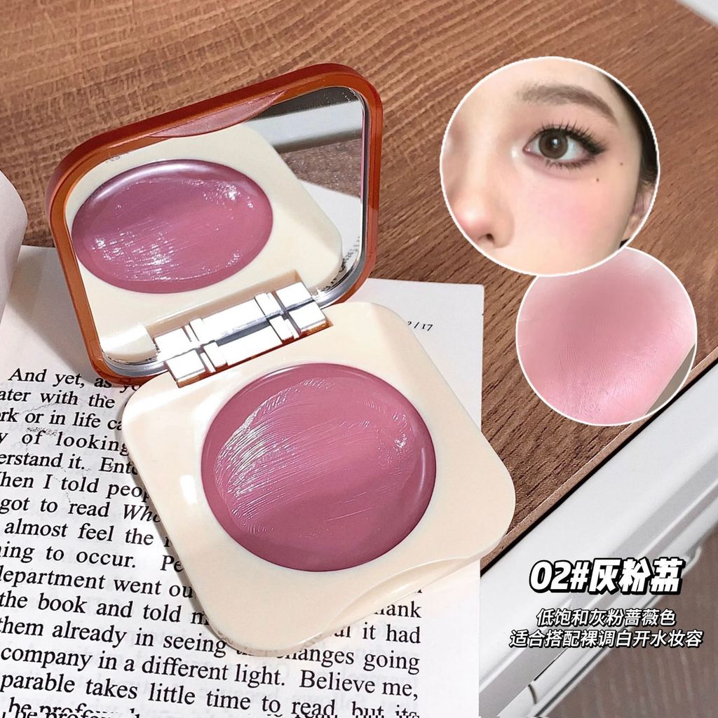 Phấn má dạng kem kakashow - 【Tông nở】 matte, màu nude tự nhiên, tán đều, giúp da sáng bừng sức sống
