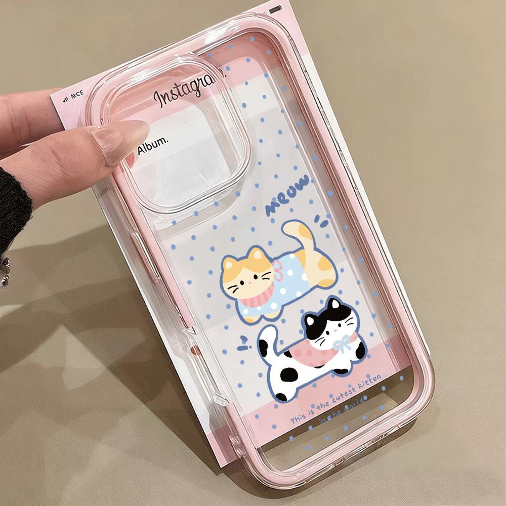 Wave Point Puss cho trường hợp iPhone 17promax 161514plus 3 trong 1 bezel 131211pro