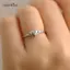 AqToCna Thời Trang Mới Bán Chạy Nhẫn Thép Không Gỉ Mạ Vàng Cho Nữ Nhẫn Trái Tim Phụ Kiện Trang Sức Bán Buôn Kích Thước 6-11 AqToCna