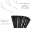 FUHUIOT 400 Dây buộc cáp Nylon, nhiều kích cỡ khác nhau Dây buộc dây có độ bền kéo cao, Dây buộc dây tự khóa Dây buộc đa năng màu đen Sử dụng trong nhà