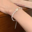 Minsheng Tự Nhiên Mẹ Vỏ Mèo Ngọc Trai Vòng Tay Nữ Niche Ánh Sáng Sang Trọng Dễ Thương Mèo Dễ Thương Gãy Bạc Tay Trang Sức26052601