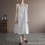 Cotton Nguyên Chất Không Tay Áo Nữ Mùa Xuân Plus Size Quần Áo Nữ Rời Bên Trong Vải Lanh Cotton Giữa Chiều Dài Váy Nữ 5.26