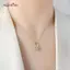 AqToCna Dễ Thương Zircon Pha Lê Xoay Thỏ Mặt Dây Chuyền Nelace Cho Nữ Thời Trang Hàn Quốc Xương Đòn Dây Chuyền Trang Sức Phụ Kiện Cưới AqToCna