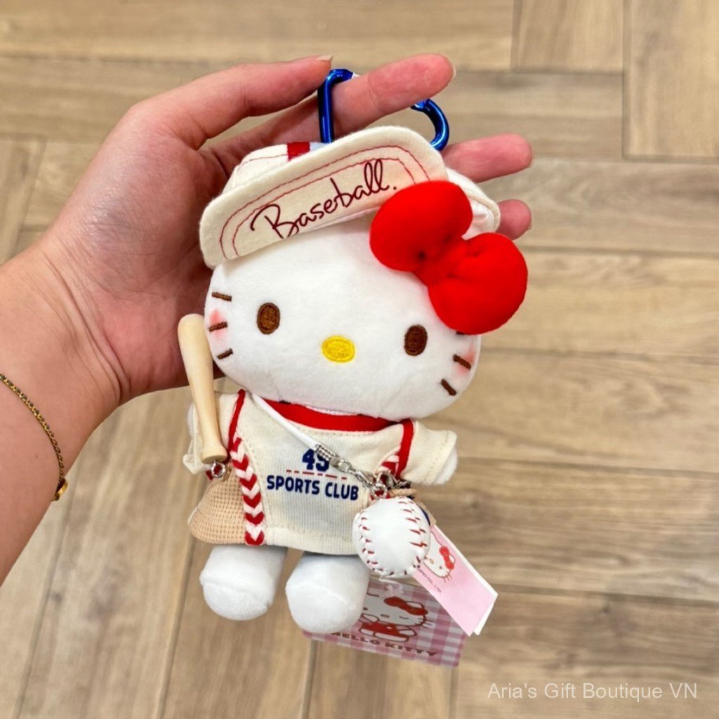 [Aria G-1] Móc Khóa Bông Hello Kitty - Đồ Chơi Bông Gấu Kitty Dễ Thương - Phụ Kiện Túi Xách Nữ