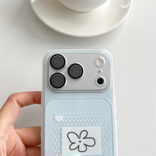 Wave Point Flower cho iphone17promax 16promax 15promax 15pro iphone15 14promax TPU mới chống bụi