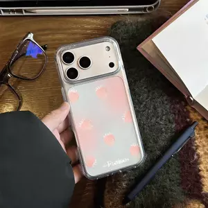 Gradient tim hồng Ứng dụng iPhone 17/16P trường hợp điện thoại 15P xuyên qua 13/14 nổ