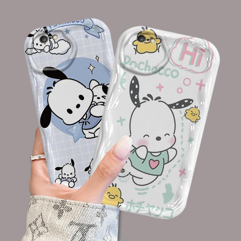 Ốp Silicon Hoạt Hình Cho iPhone 6 6S 6 Plus 6S Plus 7 8 Plus SE 2020 Vỏ Điện Thoại Mềm 3D TPU Pochacco sanrio Ốp Lưng Chống Sốc