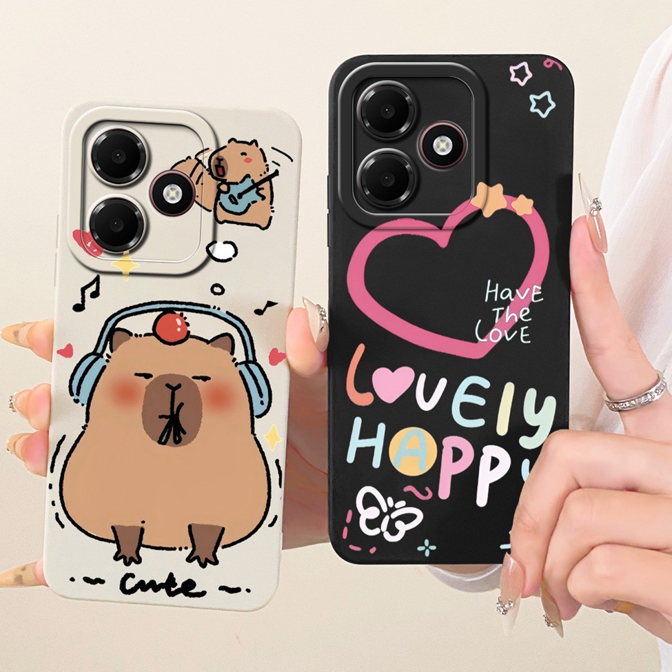 Dành Cho Oppo A6c Ốp Lưng Silicon Thời Trang Sang Trọng Hoa Mèo Dễ Thương Sơn Vỏ Cho Oppo CPH2895