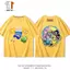 Thời Gian Phiêu Lưu Cho Bé Anime Hàng Hóa Đồng Thương Hiệu Áo Thun Nữ Tay Ngắn Nam Mùa Hè 2023 Phong Cách Mới Cotton Nguyên Chất Hoạt Hình In Nửa-