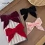 AqToCna Thanh Lịch Vintage Nhung Nơ Ngọc Trai Kẹp Tóc Với Vải Hợp Kim Kẹp Cho Bé Gái Đuôi Ngựa Barrette Mũ Phụ Kiện AqToCna