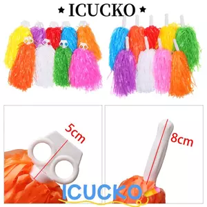 ICUCKO 1 Cặp Bóng Cổ Vũ Buổi Hòa Nhạc Lạ Mắt Tay Cầm Đôi Lỗ Khiêu Vũ Trang Trí Tiệc