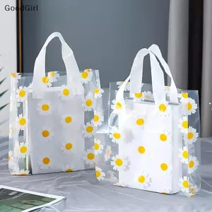 5 / 10 Chiếc Túi Quà In Hoa Cúc Trong Suốt Tote Túi Di Động Thời Trang Ngủ Mua Sắm Túi Xách Thông Thường Túi Chống Thấm Nước VN