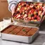 Khay đựng bánh Tiramisu bằng thép không gỉ có nắp Hộp bảo quản bánh Dụng cụ làm bánh tráng miệng gia đình VN