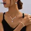 KUZHEN 3 Chiếc Thời Trang Và Sang Trọng Cưới Zircon Nelaces Bông Tai Bộ Vòng Tay Nữ Trang Sức Quà Tặng HOT