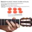 Toyuvn Đàn Guitar Chỉnh PEG Nút 6 Phím Điện Tay Cầm Hình Bán Nguyệt Tay Thoải Mái Cảm Giác Lắp Đặt Dễ Dàng Cho Loại Cổ Điển