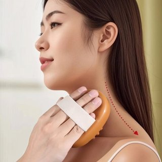 Lược Massage, Túi Khí Đầu Bàn Chải Kinh Tuyến Bằng, Túi Khí Acupoint Di Động Unclogger-ALINE