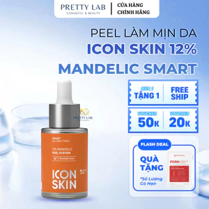Peel Icon Skin 12% Mandelic Smart Hỗ Trợ Làm Mịn & Chăm Sóc Da Nhạy Cảm 30ml