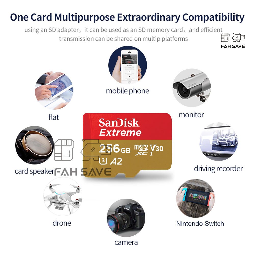 Thẻ Nhớ MicroSDXC SanDisk Extreme V30 A2 64GB - 128GB - 256GB - 512GB - 1 TB