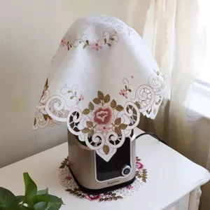 XYLBY14 Máy Cắt Tường Cà Phê Chống Bụi Bao Vải Rỗng Bộ Trà Bao Vải Phong Cách Châu Âu Đầu Giường Bàn Nồi Cơm Bao Khăn Vuông Nhỏ Khăn
