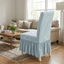 JUNYUE88US Vỏ bọc ghế ăn bằng vải Jacquard co giãn, Tấm bảo vệ nắp ghế chống mài mòn chống bụi, Bọc toàn bộ Vỏ bọc ghế dự tiệc dày chống trượt Phòng khách