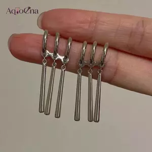 AqToCna 1 Cặp Một Mảnh Zoro Anime Bông Tai Nam Nữ Cosplay Bông Tai Xuyên Trang Sức Thời Trang Giả Ba Bông Tai Tòn Ten Bông Tai Dài AqToCna