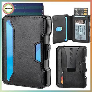 SAFENH RFID Bloing Ví Nhôm, Khe Da, Hộp Đựng Thẻ Nam VN