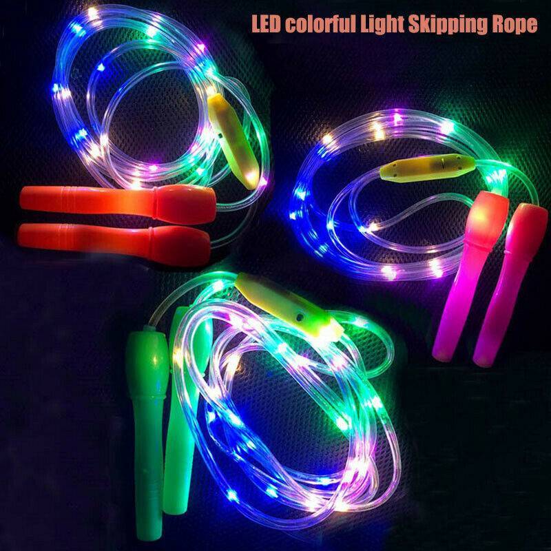 GOAY Light Up Led Nhảy Dây Trẻ Em Trẻ Em Nhảy Tập Thể Dục Trẻ Em Màu Ngẫu Nhiên VN