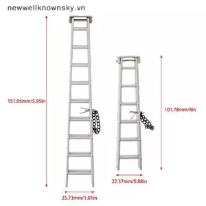 MỚI 100MM 150MM Thang Mini Cho 1: 10 RC Ro Bánh Xích Trục SCX10 90046 SKY