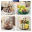 MAKY 360°Xoay Lưu Trữ Gia Vị Ra Cho Nhà Bếp Phòng Tắm Dung Tích Lớn Gia Vị Mỹ Phẩm Nước Hoa Tổ Chức Để Bàn Hộp Bảo Quản VN