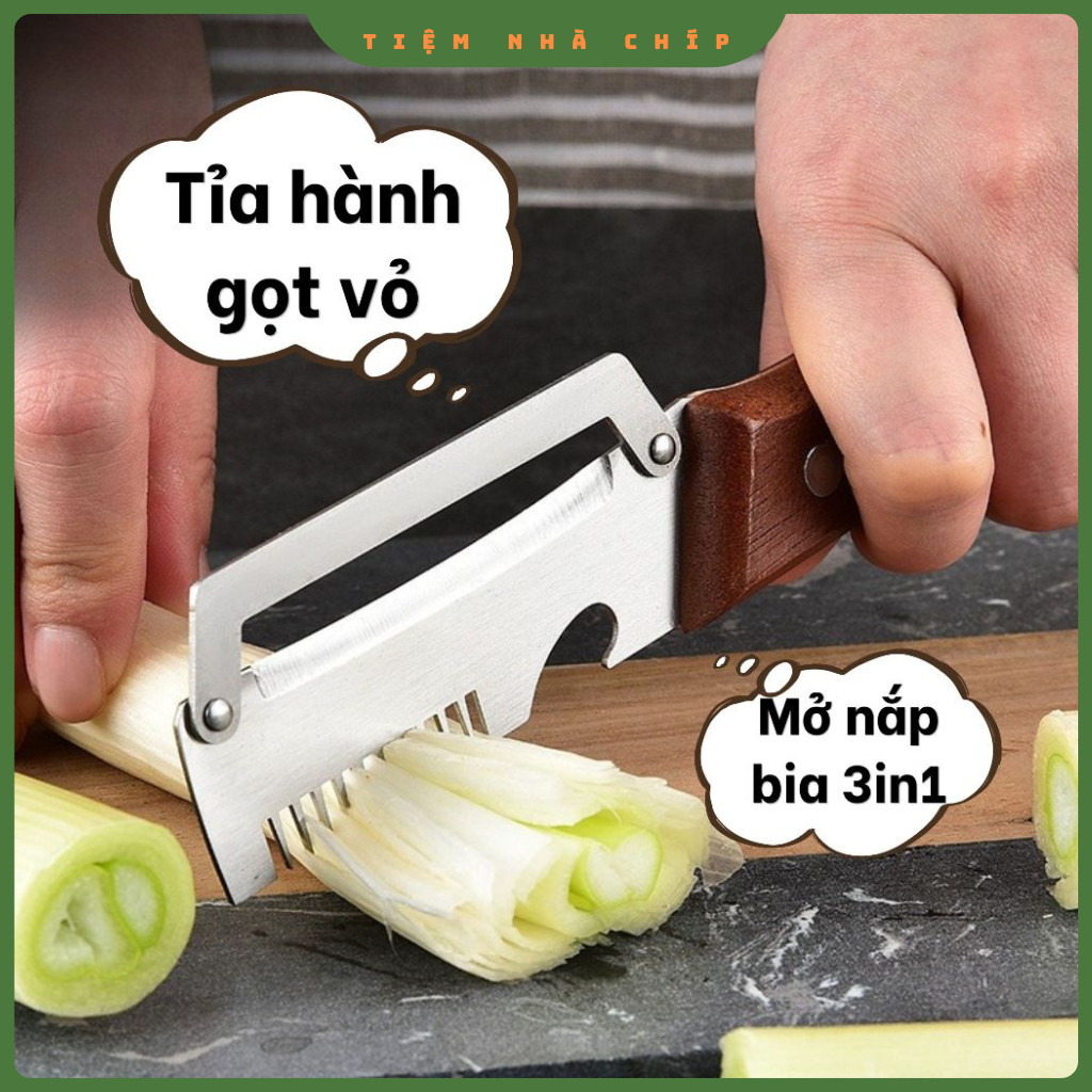 Dao Cắt Sợi Hành Dụng Cụ Tỉa Hành Đa Năng, Chẻ Sợi Rau Muống Bằng Thép Không Gỉ,(ms 036)