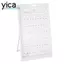 YICA Nail Gel Màu Thẻ, Thẻ Màu Trắng Nail Art Display Stand, Sơn Móng Tay Phân Loại Màu Nhựa Làm Móng Tay Thực Hành Ban Salon Mẫu Trình bày