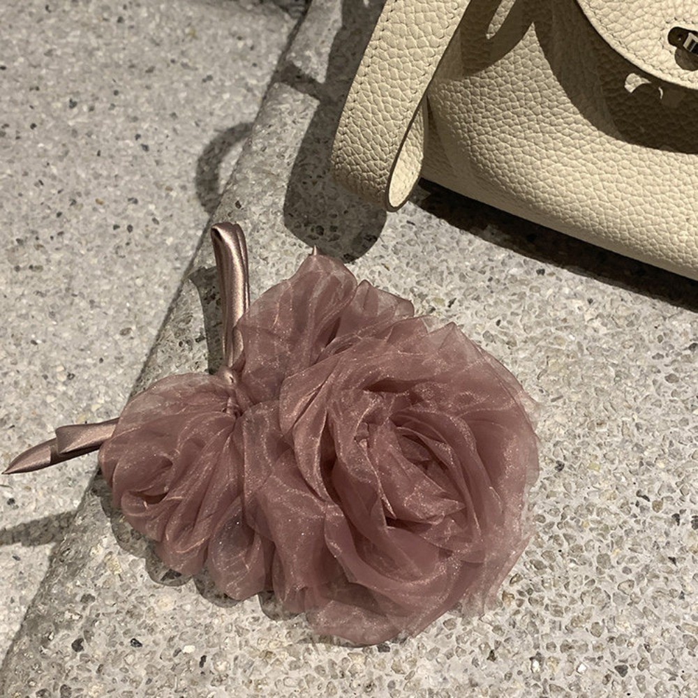 Hululu / Ba Cách Mặc Nhẫn Tóc Hoa Cổ Tích Đẹp ~ Organza Sang Trọng Scrunchy Nữ Dây Buộc Tóc Phụ Kiện Tóc