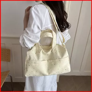 GC2 Phong Cách Hàn Quốc Ngôi Sao Thường Ngày Túi Đeo Vai Thời Trang Đa Năng Dung Tích Lớn Đi Lại Túi Tote CG2