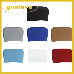 Bảo vệ lưng ghế GUSTAVA, Vỏ tựa lưng ghế văn phòng co giãn màu trơn chống bụi, Vỏ bọc đầu ghế thoải mái có độ đàn hồi cao trong gia đình