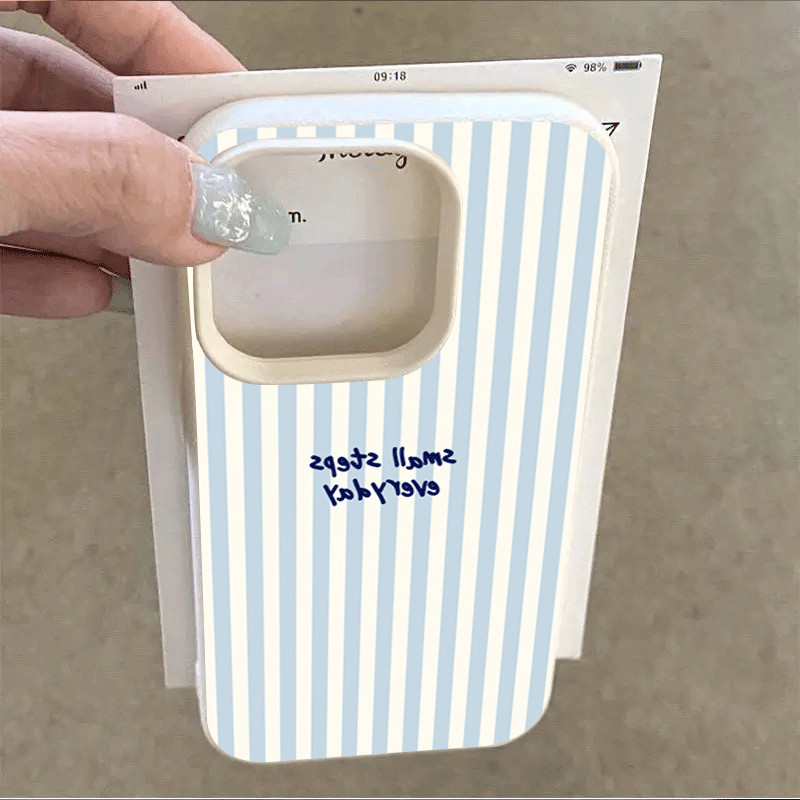 Ốp Điện Thoại Sọc Dọc Kem Xanh Cho Poco Samsung A37 A57 A06 A15 A56 A17 A36 A55 A35 A54 A26 4G A25 A52 A16 Vỏ Mềm Silicon Chống Sốc