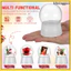 6 Quả cầu tuyết Quả cầu rỗng cho hàng thủ công Bình nước trong suốt 9,00X6.00X6.00CM Trắng khxinggao