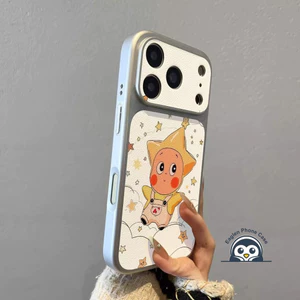 Ốp điện thoại lấp lánh hình ngôi sao dễ thương cho Honor X5C X5B Plus Win RT Play 10 4G 5G Vỏ da PU hoạt hình Cloud Vỏ lưng mềm