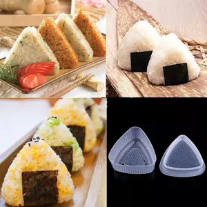 ECK 1 Bộ Rice Ball Bento Press Maker Khuôn Tam Giác Dạng Khuôn Sushi Làm Nóng