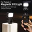 WANYEDI Đèn lấp đầy từ tính, Đèn Selfie Video có thể sạc lại nhẹ, Phát hành nhanh Đèn chụp ảnh độ sáng có thể điều chỉnh cho phụ kiện máy ảnh Gimbal DJI Osmo Pocket 4
