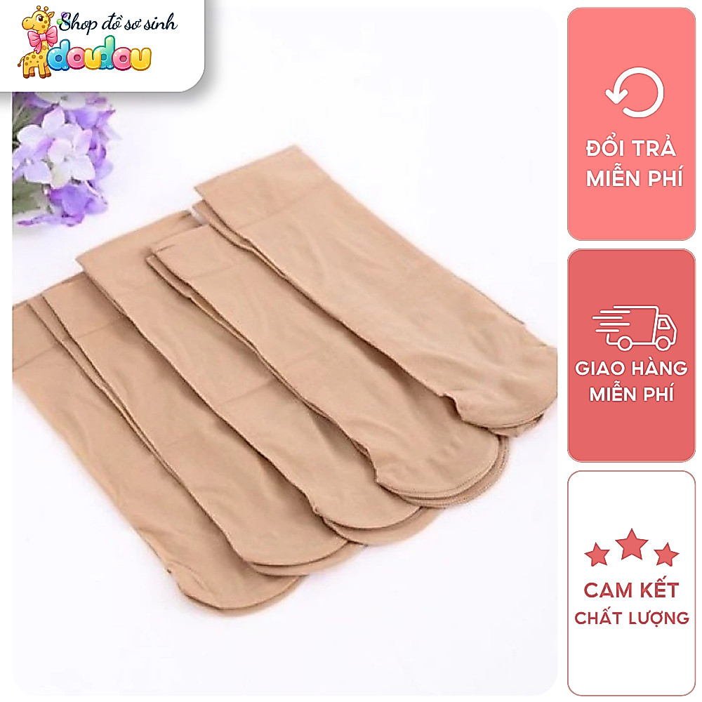 Tất Vớ Da Chân Cho Mẹ Sau Sinh Ở Cữ Giữ Ấm Êm Ái Co Giãn Tốt DouDou A37