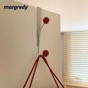 Lưu trữ móc cửa MARGREDY, Giá treo móc quá cửa bằng sắt dễ dàng, Ins Dễ dàng lắp đặt Không đục lỗ Móc kim loại gia dụng Phòng ngủ Nhà bếp Lưu trữ phòng tắm