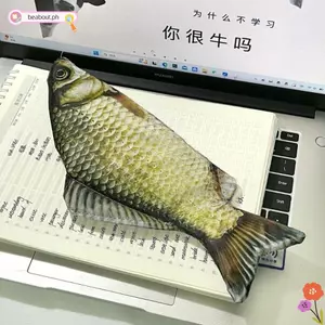 Túi đựng bút BEABOUT, Bút chì dung tích lớn đa chức năng, Túi đựng cá chép Crucian mô phỏng hoạt hình dành cho sinh viên