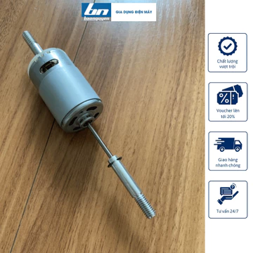 [Motor dây đồng 555] 12v DC đã lắp sẵn đầu nối chế quạt sạc tích điện, quạt kẹp bình, phù hợp với quạt cây, quạt bàn -NP