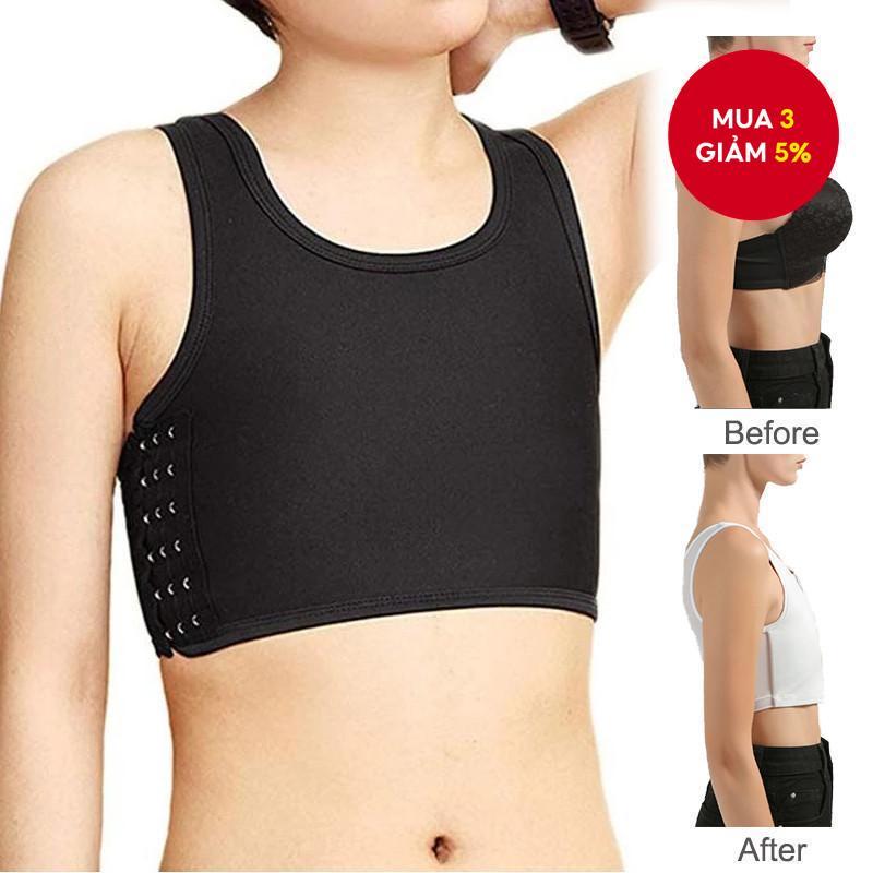 Áo Vest dính ngực vô hình cỡ lớn 20cm - Áo nén siêu mỏng có móc đóng