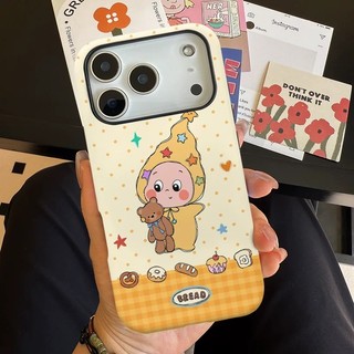 Ốp bảo vệ chân đế hình con gấu bông hình trái tim cho iPhone 11 12promax 13pro15pro 15promax 14 14promax 14pro 16 pro max 16 plus 17 17promax ốp lưng hai trong một