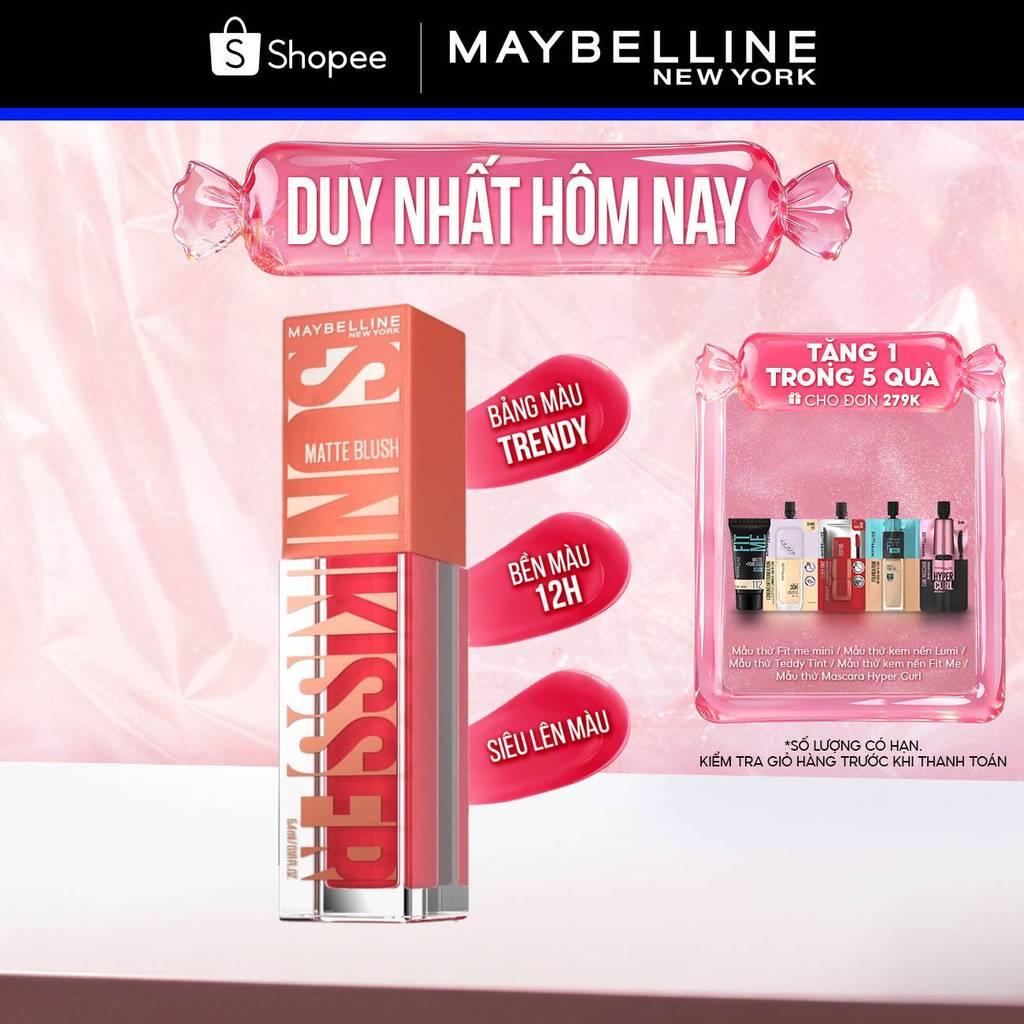 Má Hồng Kem Sunkisser Căng Mọng Bền Màu 12H Maybelline New York 4.7ml